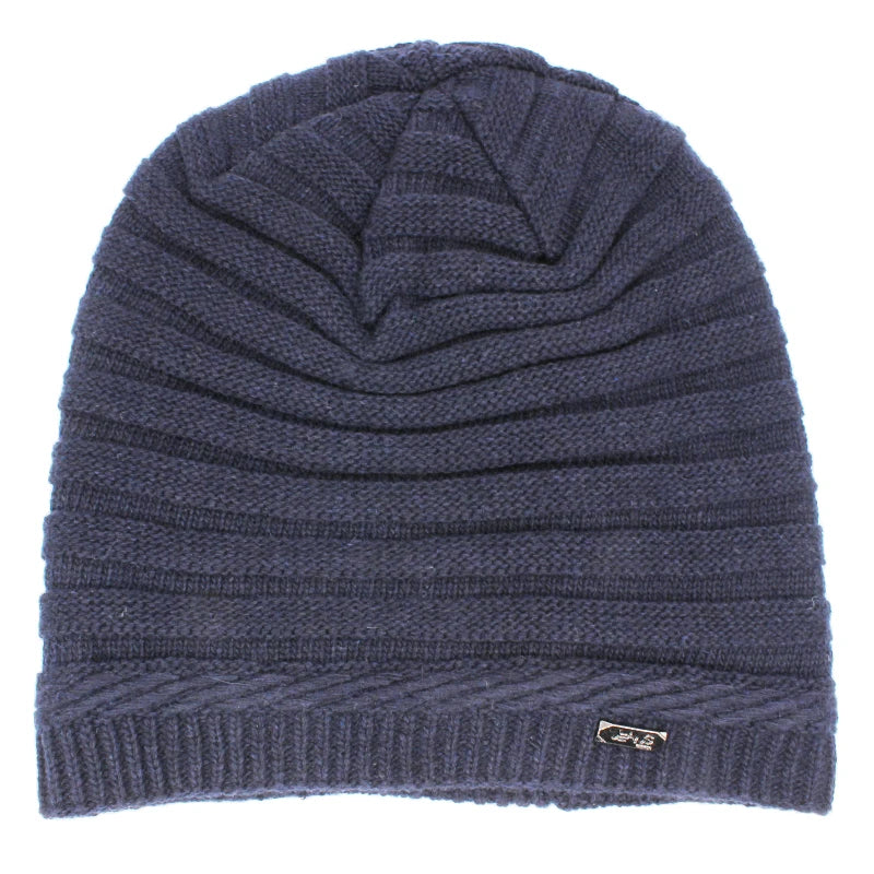 Adult Women Winter Warm Hat For Men Unisex Fashion Casual Knitted Stripe Girl Boy Beanies Skullies Outdoor Cotton Hats S11X06