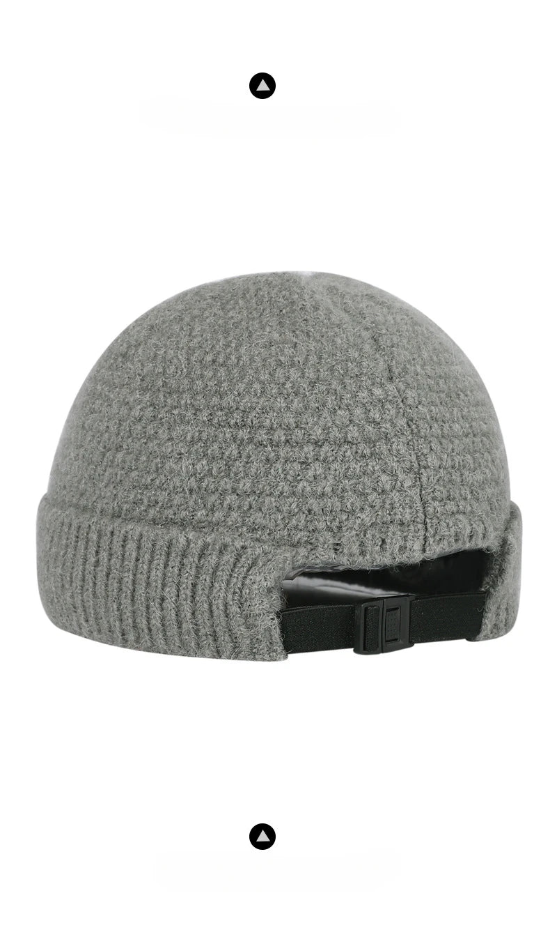 2023 NEW Baseball Cap Man Knitted Beanie Warm Soft Winter Hats Landlord Hip Hop Hat Skull Caps Outdoor Rolled Bonnet Шляпа