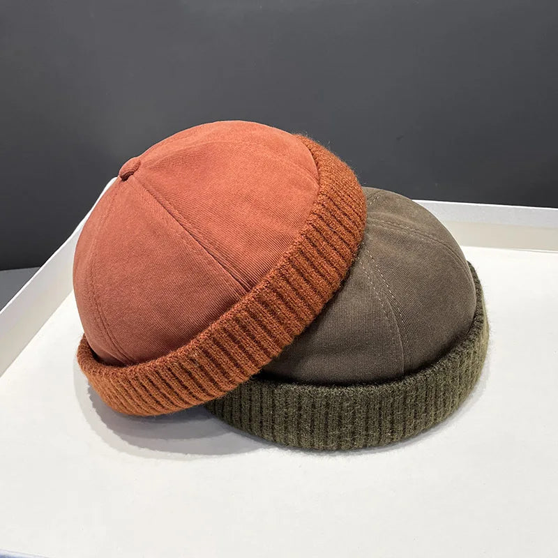 Autumn/winter beret, melon skin hat, versatile and personalized for men and women, hip-hop retro landlord hat, trendy hat