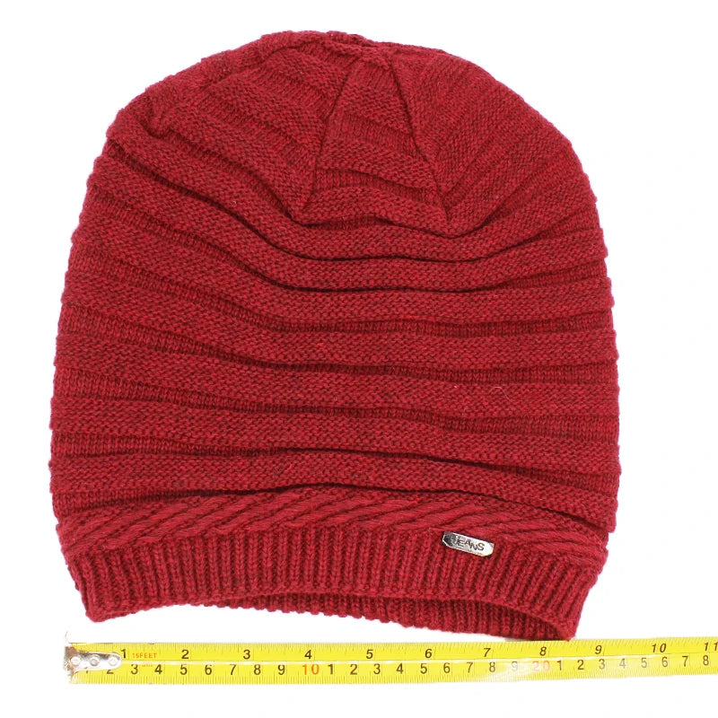 Adult Women Winter Warm Hat For Men Unisex Fashion Casual Knitted Stripe Girl Boy Beanies Skullies Outdoor Cotton Hats S11X06