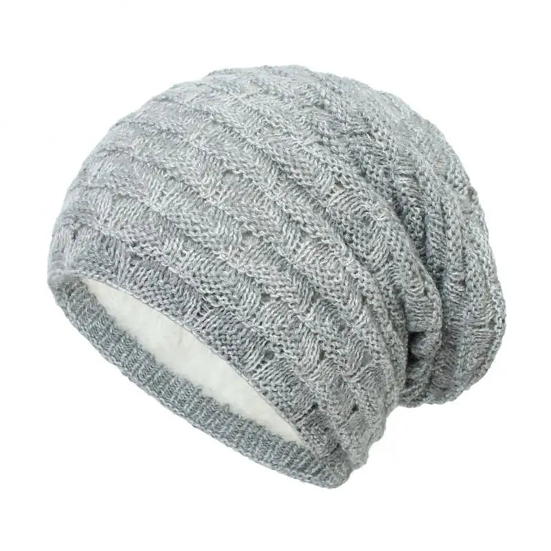 New Knitted Hat Woolen Yarn Men's Women's Vintage Style Beanies Diamond Plaid Autumn Winter Woolen Hat Warm Accessories