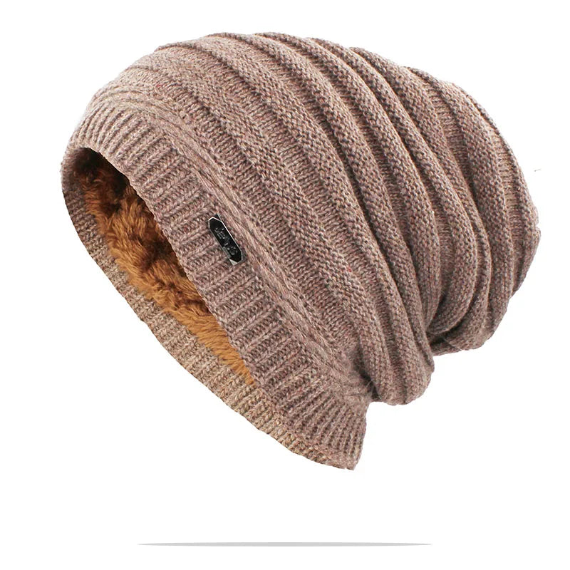 Adult Women Winter Warm Hat For Men Unisex Fashion Casual Knitted Stripe Girl Boy Beanies Skullies Outdoor Cotton Hats S11X06