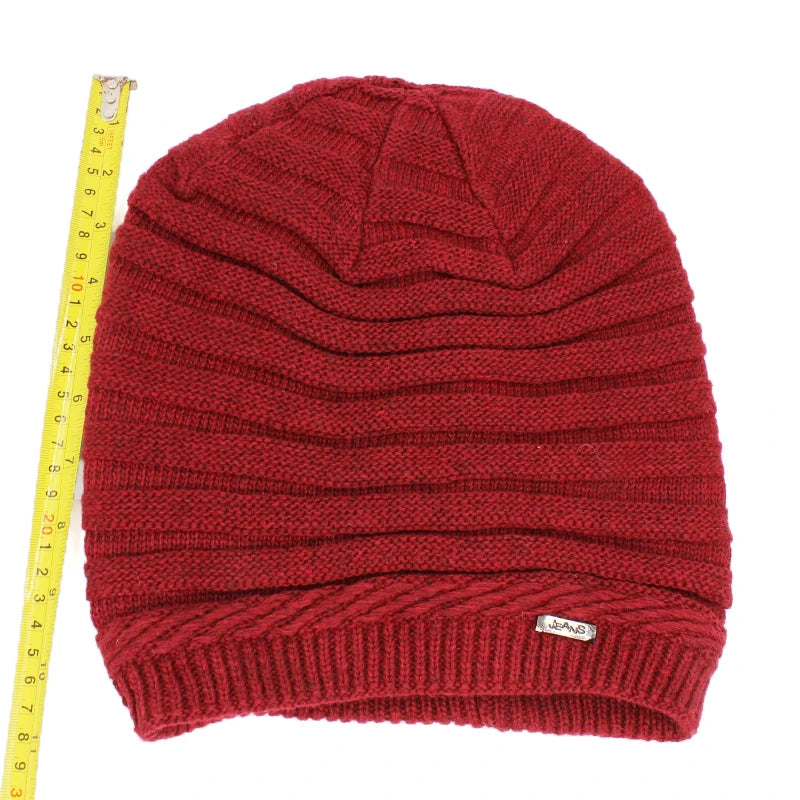 Adult Women Winter Warm Hat For Men Unisex Fashion Casual Knitted Stripe Girl Boy Beanies Skullies Outdoor Cotton Hats S11X06