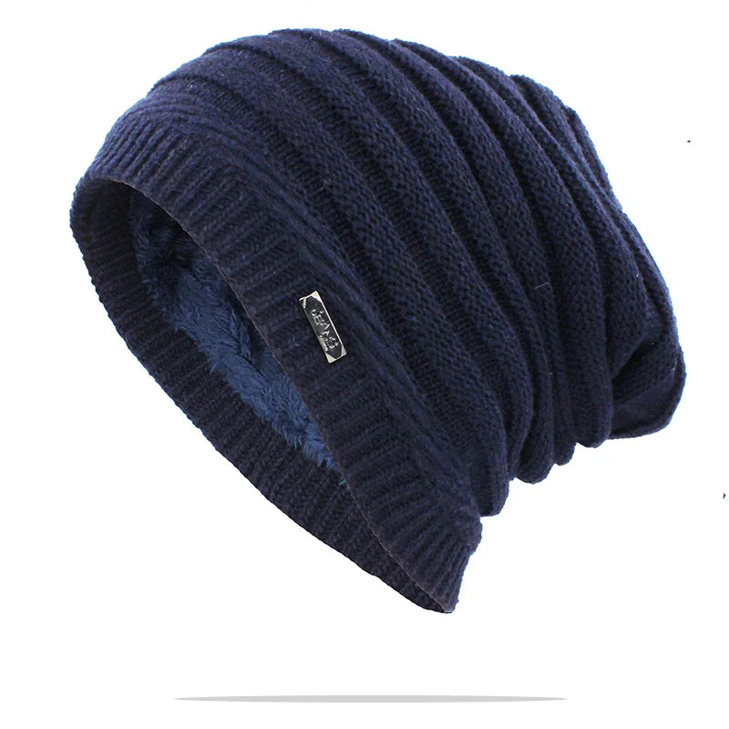 Adult Women Winter Warm Hat For Men Unisex Fashion Casual Knitted Stripe Girl Boy Beanies Skullies Outdoor Cotton Hats S11X06