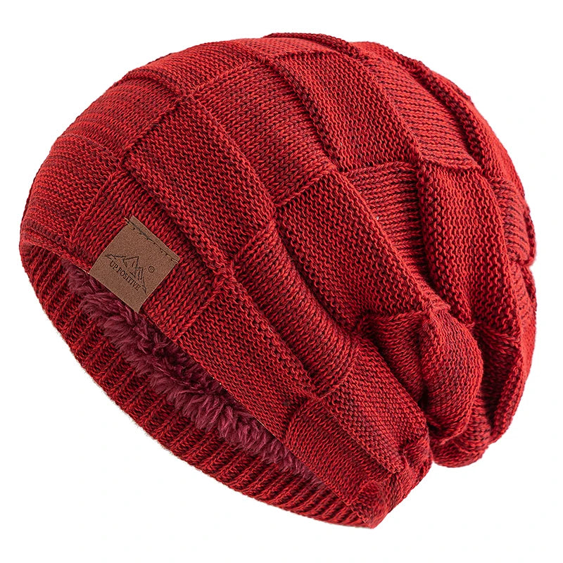 Hot Sale Women Winter Hats Fashion Slouchy Warm Beanie Fashion Female Multicolor Mixing Color Design Knitted Cap