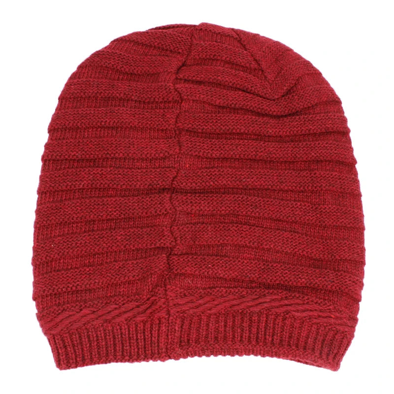 Adult Women Winter Warm Hat For Men Unisex Fashion Casual Knitted Stripe Girl Boy Beanies Skullies Outdoor Cotton Hats S11X06