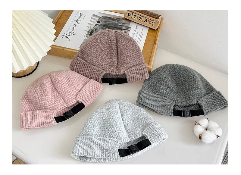 2023 NEW Baseball Cap Man Knitted Beanie Warm Soft Winter Hats Landlord Hip Hop Hat Skull Caps Outdoor Rolled Bonnet Шляпа