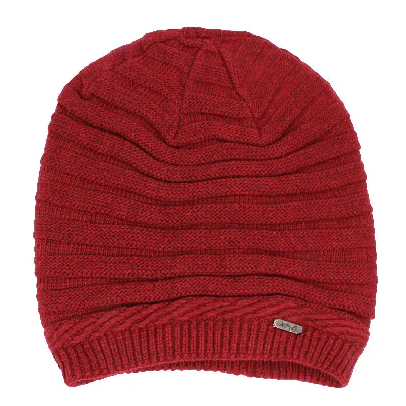 Adult Women Winter Warm Hat For Men Unisex Fashion Casual Knitted Stripe Girl Boy Beanies Skullies Outdoor Cotton Hats S11X06