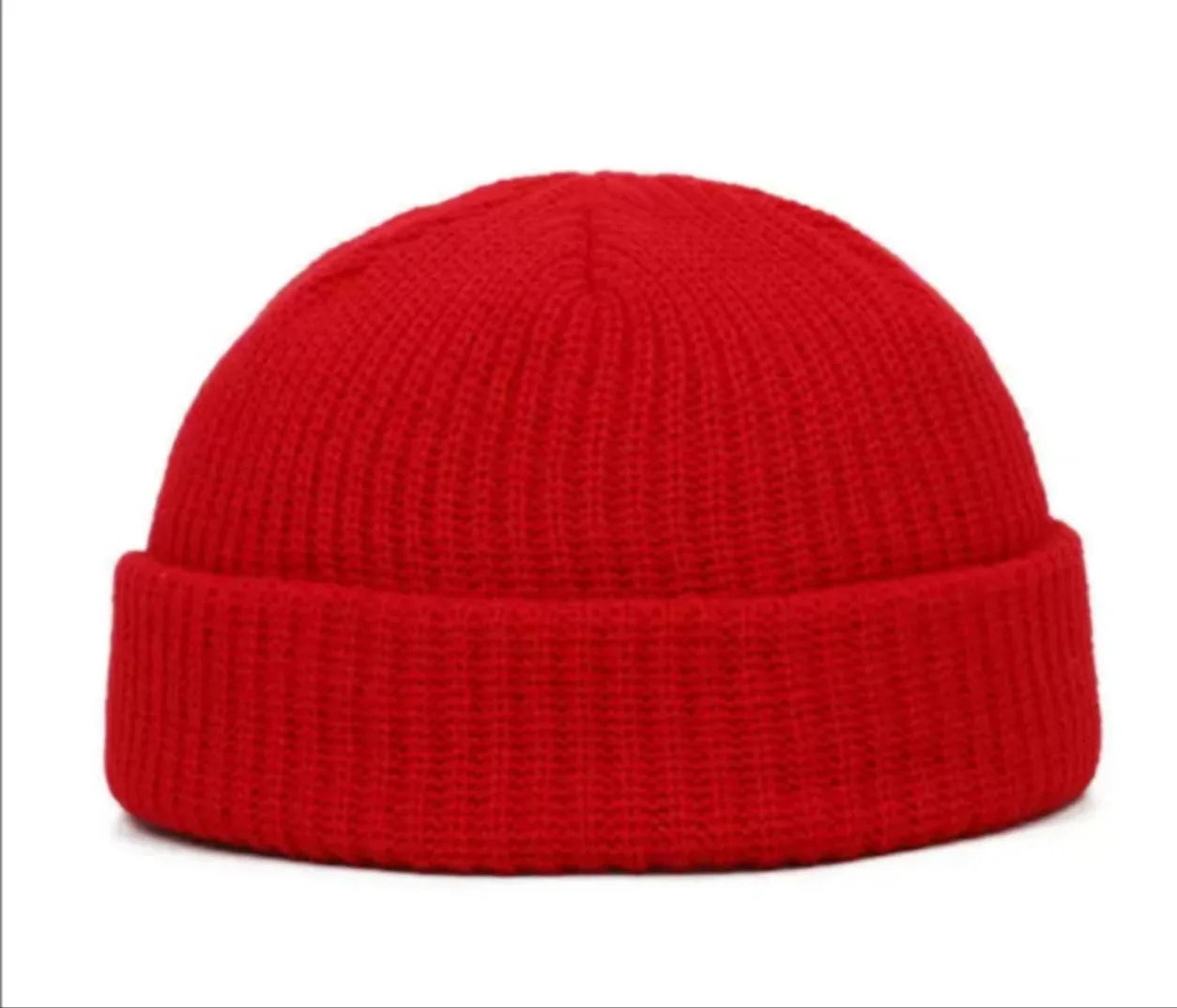 Autumn Men's Pullover Melon Cap Simple Solid Color Knitted Hats For Women's Winter Outdoor Warm Beanie Street Hip Hop Cold Hat