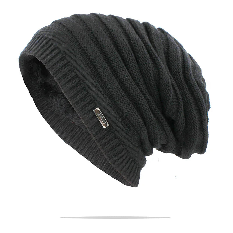 Adult Women Winter Warm Hat For Men Unisex Fashion Casual Knitted Stripe Girl Boy Beanies Skullies Outdoor Cotton Hats S11X06