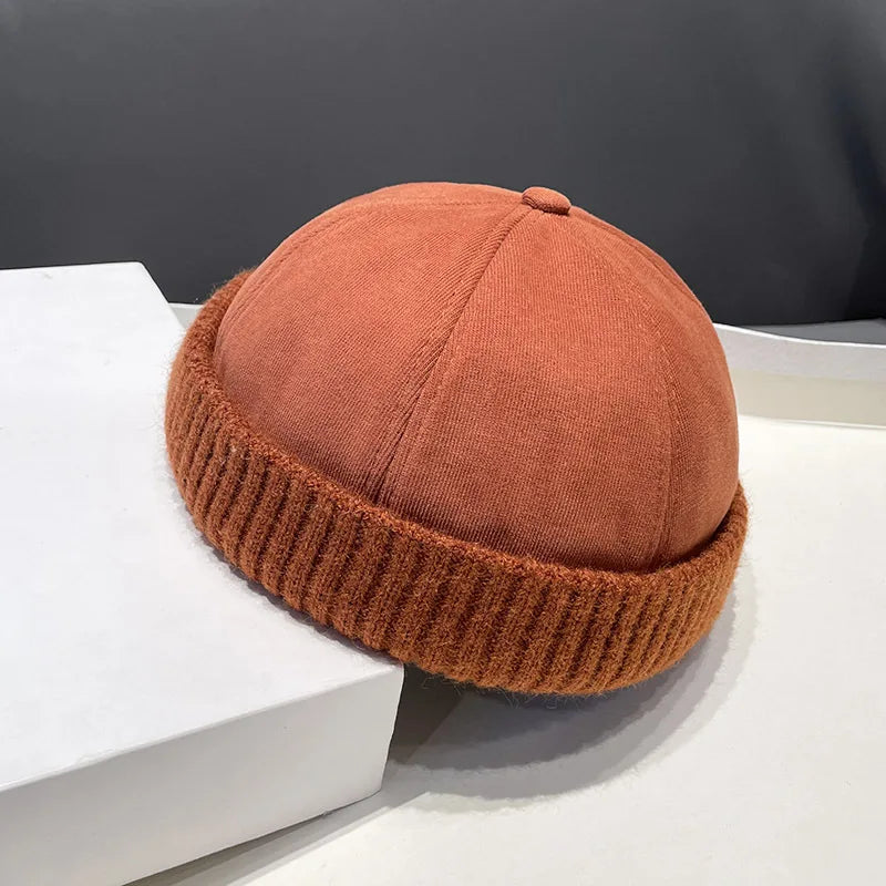 Autumn/winter beret, melon skin hat, versatile and personalized for men and women, hip-hop retro landlord hat, trendy hat