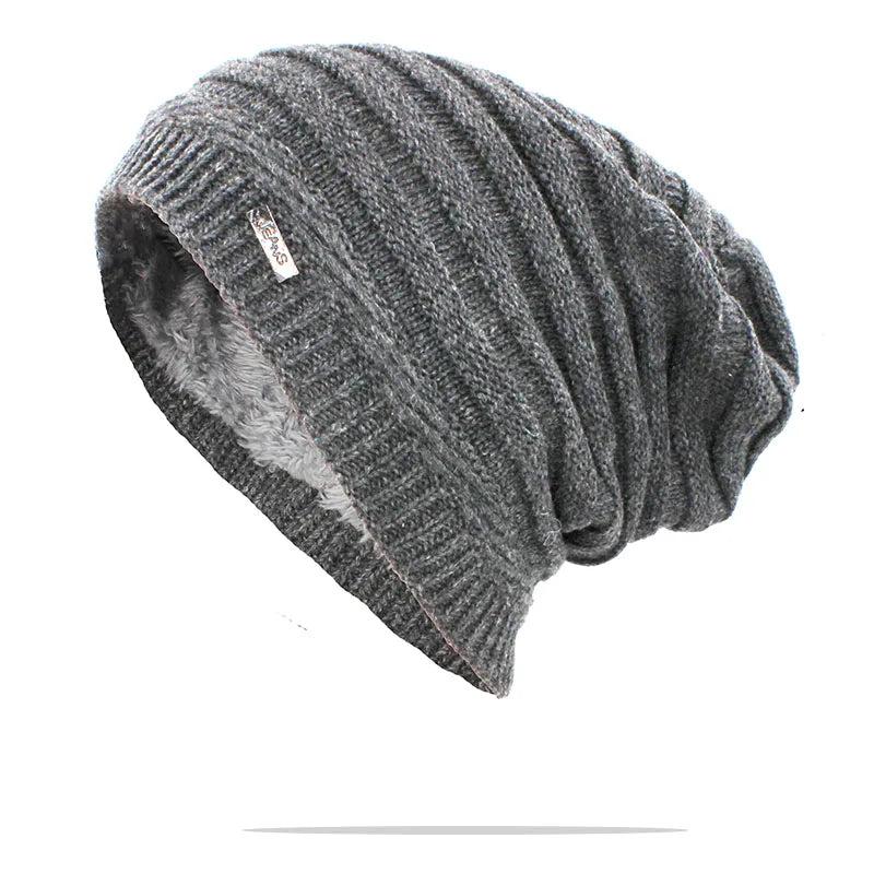 Adult Women Winter Warm Hat For Men Unisex Fashion Casual Knitted Stripe Girl Boy Beanies Skullies Outdoor Cotton Hats S11X06