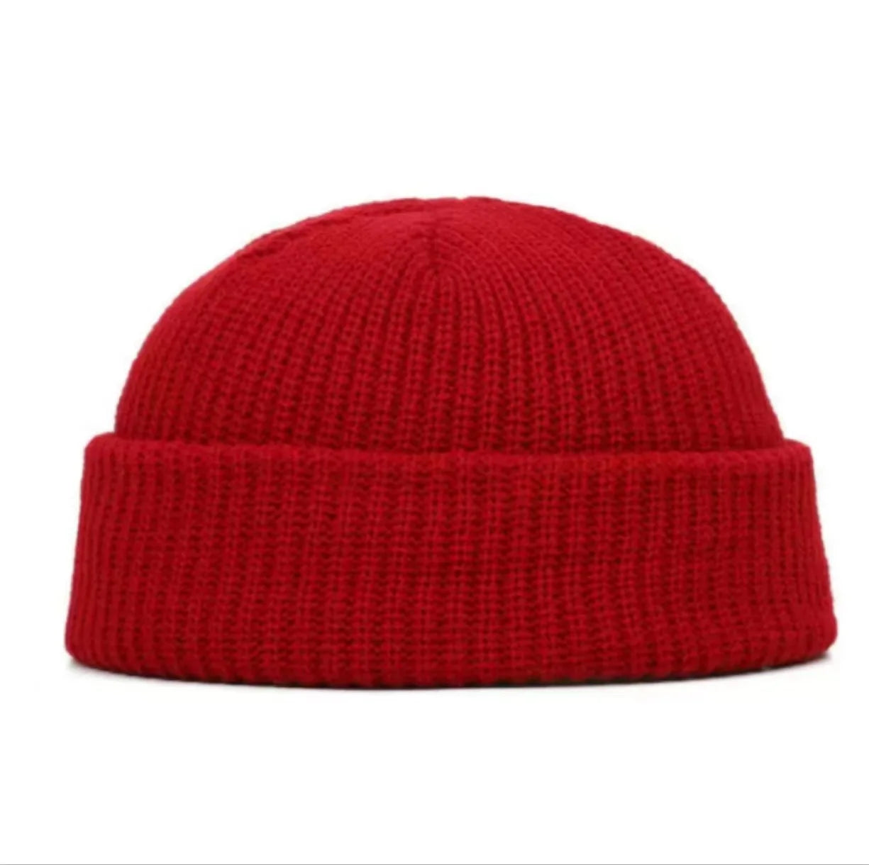 Autumn Men's Pullover Melon Cap Simple Solid Color Knitted Hats For Women's Winter Outdoor Warm Beanie Street Hip Hop Cold Hat