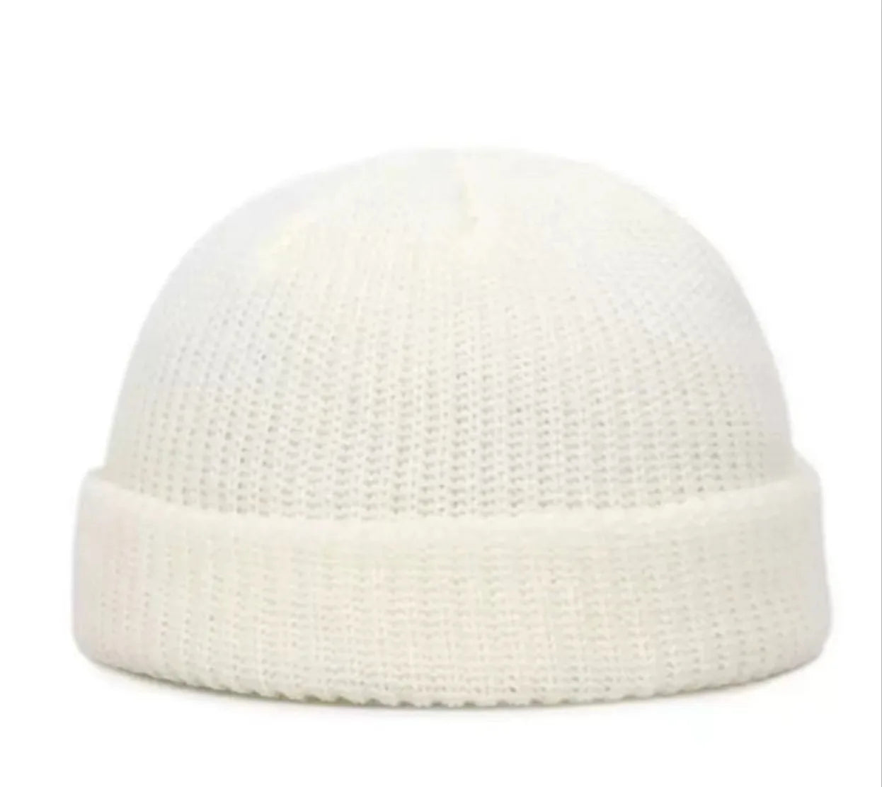 Autumn Men's Pullover Melon Cap Simple Solid Color Knitted Hats For Women's Winter Outdoor Warm Beanie Street Hip Hop Cold Hat