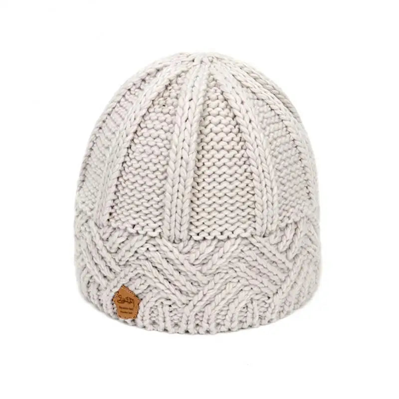 New Knitted Hat Woolen Yarn Men's Women's Vintage Style Beanies Diamond Plaid Autumn Winter Woolen Hat Warm Accessories