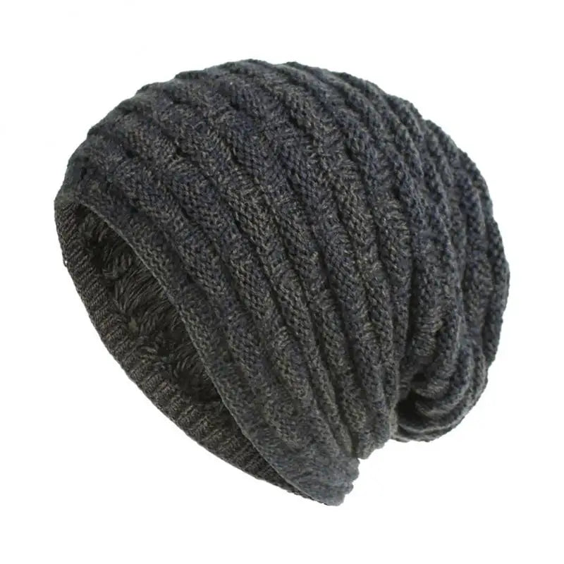 New Knitted Hat Woolen Yarn Men's Women's Vintage Style Beanies Diamond Plaid Autumn Winter Woolen Hat Warm Accessories